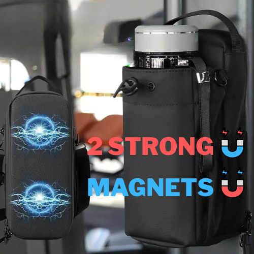 Magnetic Gym Bag With Water Bottle Holder